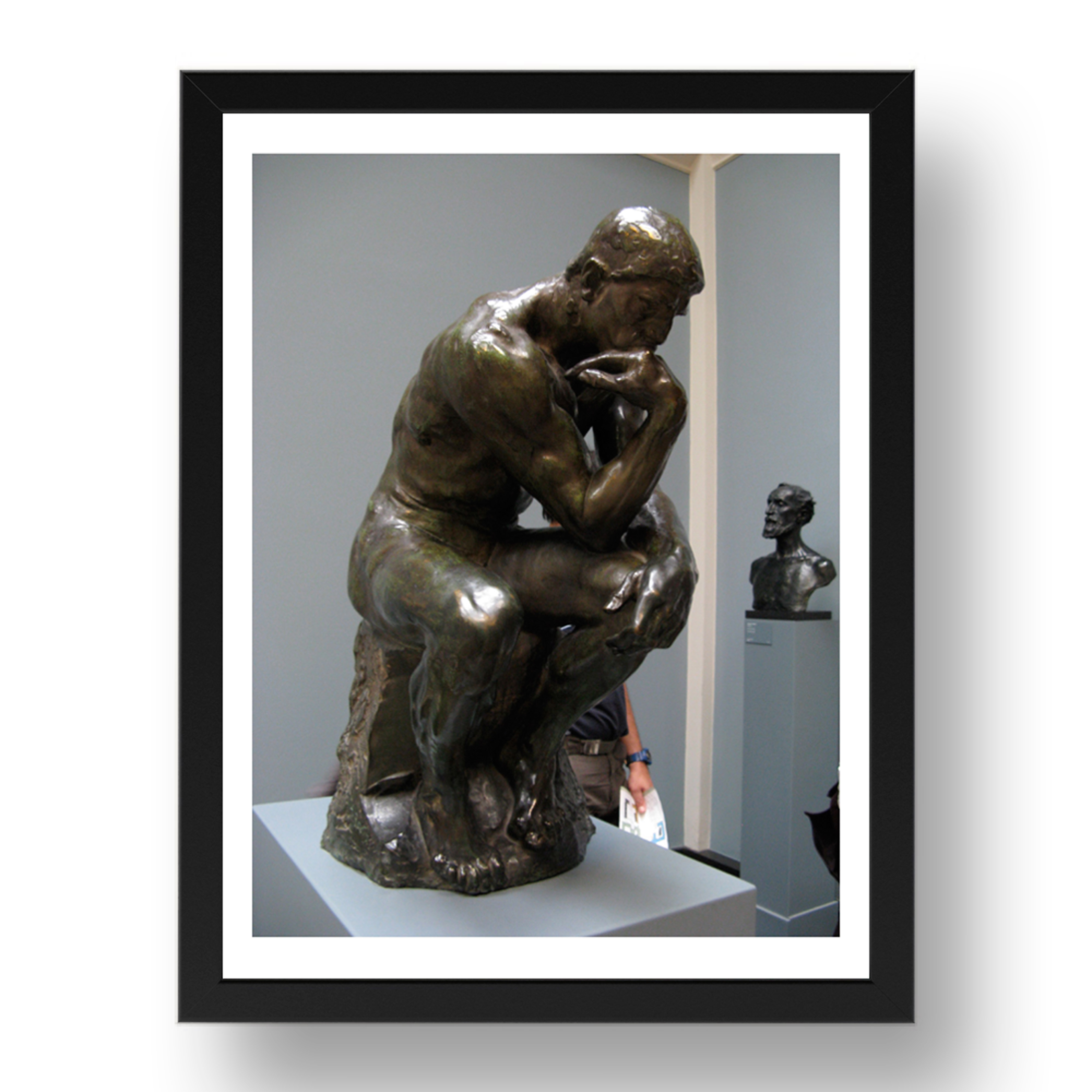 Auguste Rodin - The Thinker [1902], A3 (17x13") schwarzer Rahmen - Bild 1 von 1